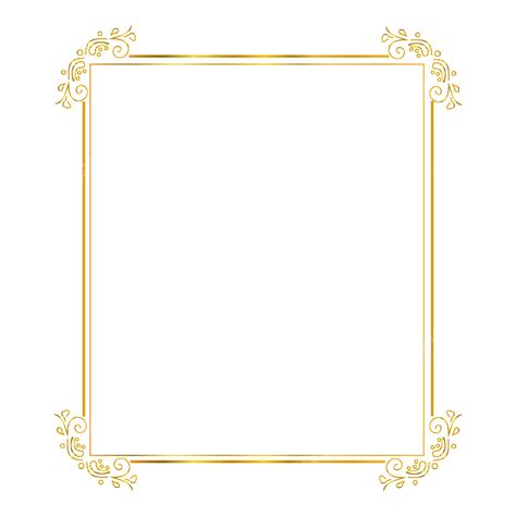 Gold Frame Golden Border Gold Frame Golden Border Photos Png And