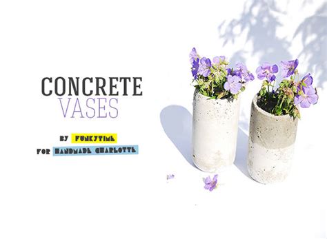 Diy Concrete Vases Handmade Charlotte