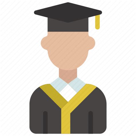 Graduating Student Man Person User People Education Icon