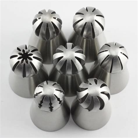 bico russo esfera e tulipa kit com 62 peças bicos confeitar