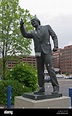 Ipswich, county town of Suffolk statue of Sir Bobby Robson formally ...