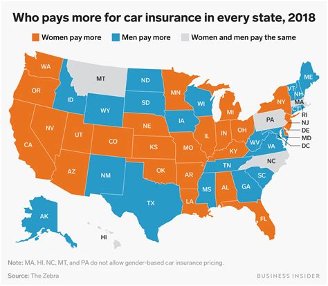 Car Insurance Rates Are Going Up For Women Across The Us Heres Where They Pay More Than Men