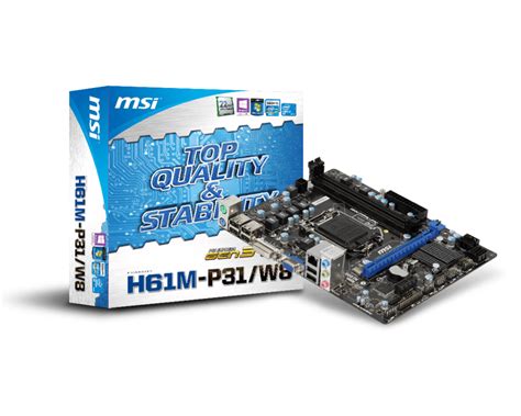 Specification H61M-P31/W8 | MSI Global - The Leading Brand in High-end