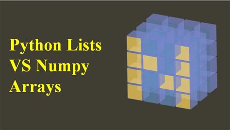 Difference Between Python List And Numpy Array By Leonie M Windari Jul