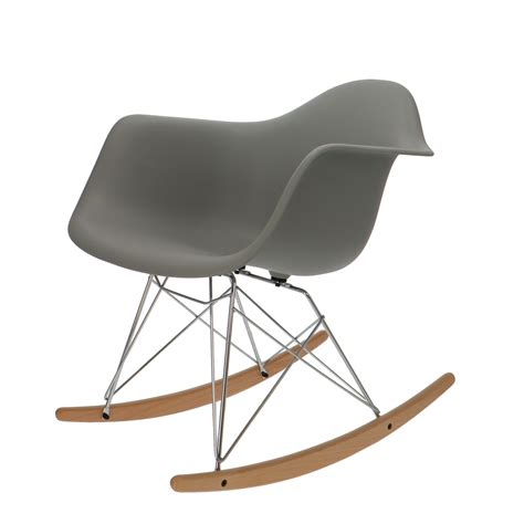 Vintage herman miller eames la fonda chair. Eames rocking chair RAR Grey | Popfurniture.com