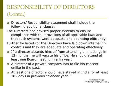 Directors Duties Responsibilities Remuneration