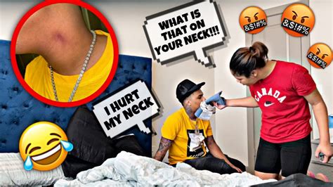 Hickey Prank On Girlfriend Gets Physical Youtube