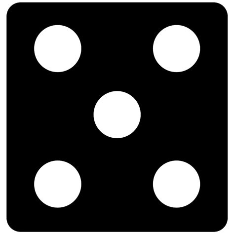 Dice With Five Dots Svg Png Icon Free Download 55775