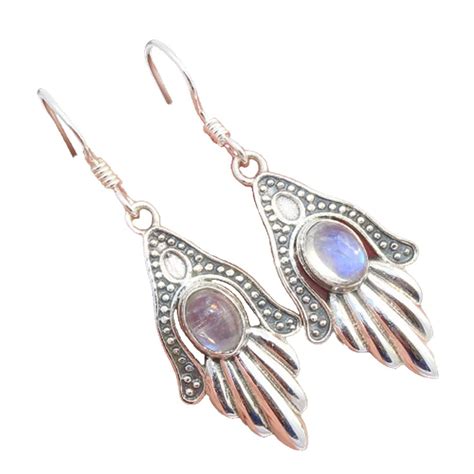Amazon Com Kanika Jewelry Trove Sterling Silver Moonstone Handmade