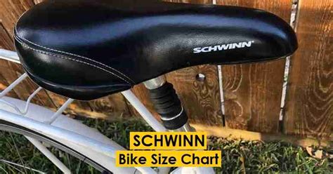 Schwinn Bike Size Charts By Height And Weight Limit