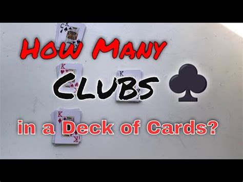 In many countries of the world, however, it is used alongside other traditional, often older, standard packs with different suit symbols and pack sizes. How Many Clubs Are in a Deck of Cards? (52 Card Standard)
