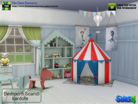 The Sims Resource Bedroom Scandi By Kardofe • Sims 4 Downloads