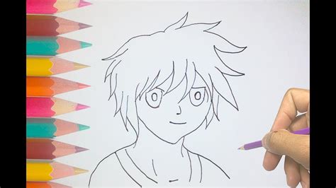 How To Draw An Anime Boy For Kids Cool Anime Drawings