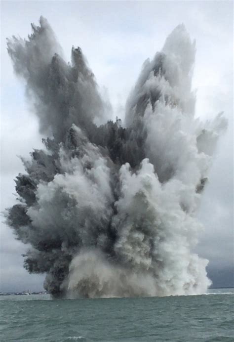 Royal Navy Detonates Massive Wwii German Mine In The Solent Daily Mail Online