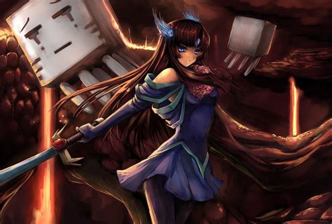 Anime Girl Warrior Wallpaper Images