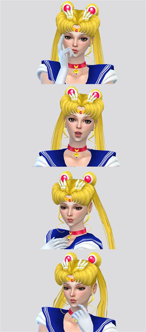 Sims 4 Create A Sim Sailor Moon And Sailor Mini Moon
