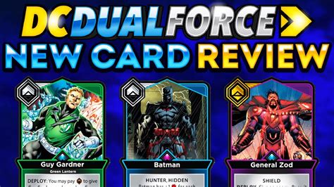 Reviewing All New Dc Dual Force Cards Kyle Rayner Flashpoint Batman