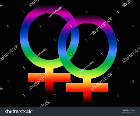 Two Rainbow Female Symbols Stock Illustration 1324588 Shutterstock