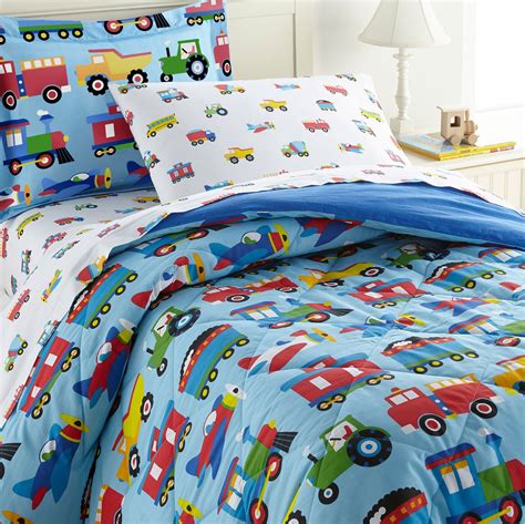 Wildkin Kids 100 Cotton Comforter Set For Boys And Girls Includes