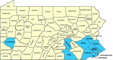 PA Counties with Abortion Providers | Women's Law Project