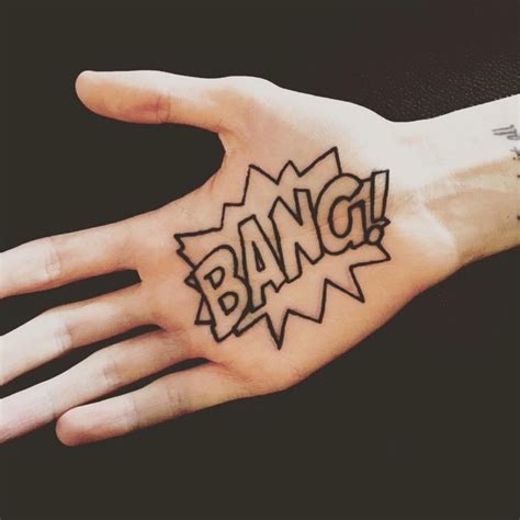 Bang Tattoo On Palm Best Tattoo Ideas Gallery