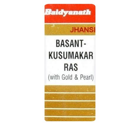 Baidyanath Basant Kusumakar Ras With Gold And Pearl 10 Tablets At Best Price In India