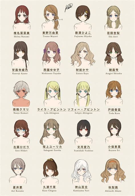 Anime Hairstyles アニメデッサンチュートリアル スケッチの基本 アートリファレンス