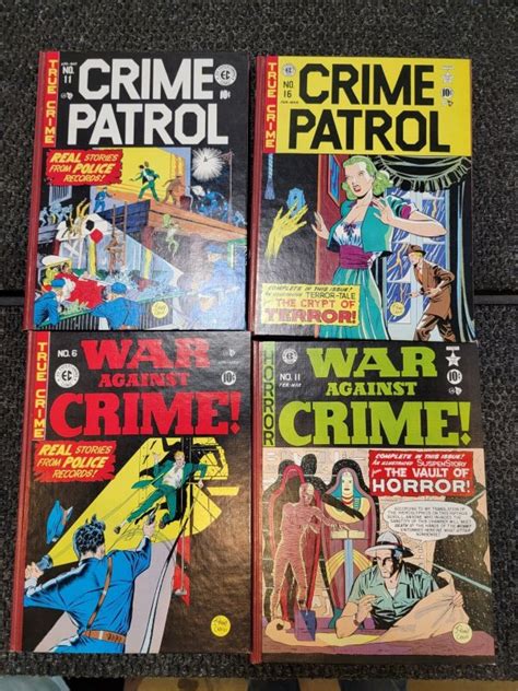 Ec Comics Box Set Crime Patrol War Against Crime Russ Cochran Books Nice Comic Books