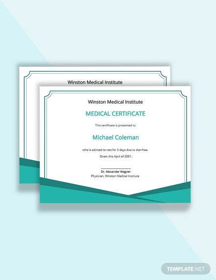 Hospital Medical Certificate Template Certificate Templates Word Doc