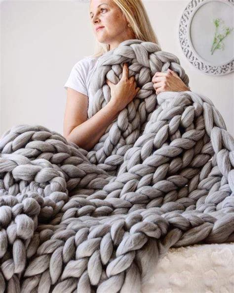 Blanketfly Chunky Knit Blanket In 2021 Knitted Blankets Arm