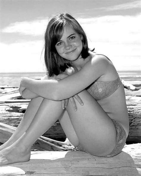 A Young Sally Field “gidget” Hanging By The Beach In 1965 R