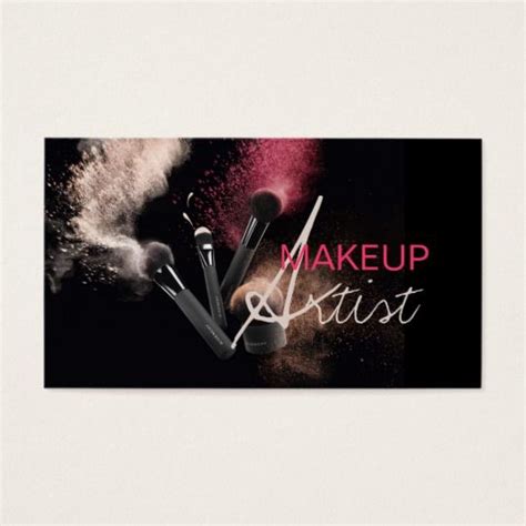 The best business card is that which has a feature to attract the people to keep with them for a longer time. MakeUp Artist, Cosmetology, Salon Business Card | Zazzle ...