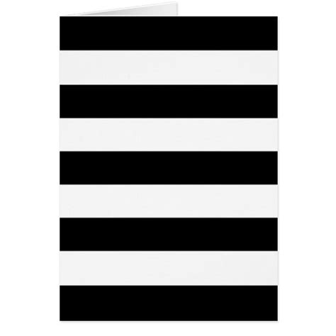 Black And White Wide Stripes Blank Greeting Card Zazzle