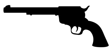 Firearm Pistol Gun Clip Art Silhouette Png Download 33001524
