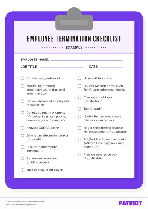 Employee Termination Checklist Preview Hot Sex Picture