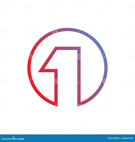 1 Logo Number One Emblem Stock Vector Illustration Of Elements 81155337