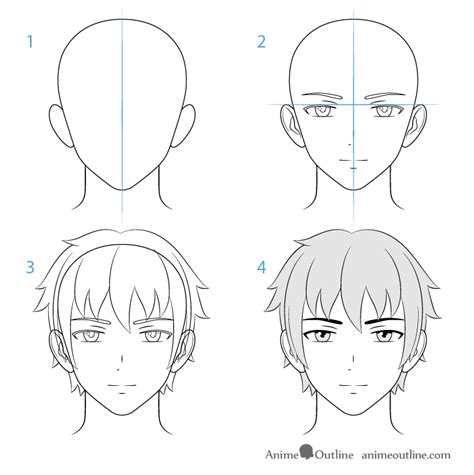 How To Draw Male Anime Characters Step By Step Animeoutline 2023