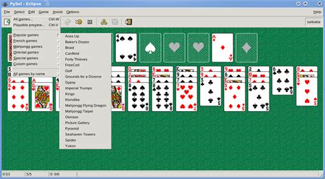 Pysolfc Free 1048 Solitaire Games Pack In Opensuse Susegeek
