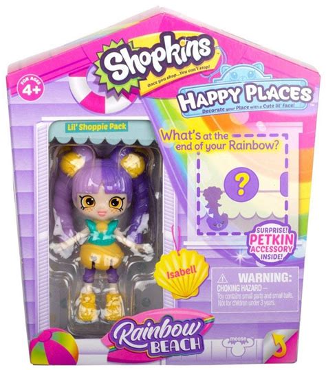 Shopkins Happy Places Season 5 Rainbow Beach Isabell Lil Shoppie Pack