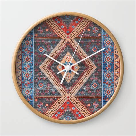 16 Oriental Moroccan Artwork Farmhouse Rustic Style Wall Clock By