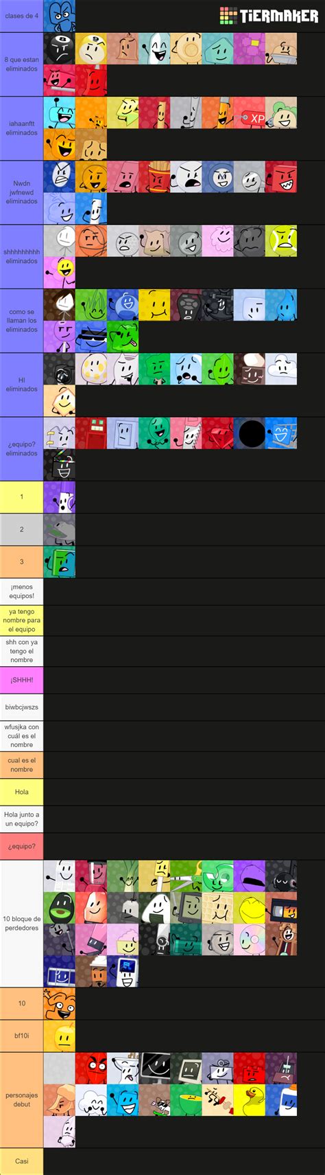 Bfb Fan Made Icons By Pen Cap Updated Again Tier List Vrogue Co