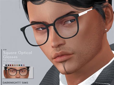The Sims Resource Square Optical Glasses By Darknightt Sims 4 Downloads