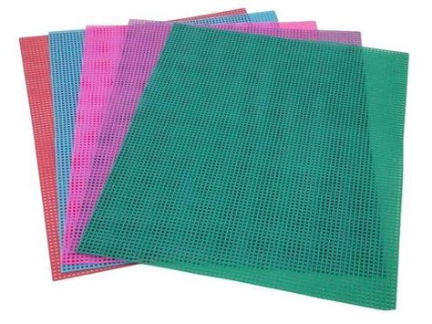 7 Mesh Plastic Canvas Sheets 10 X 13 Inches Various Colors Other