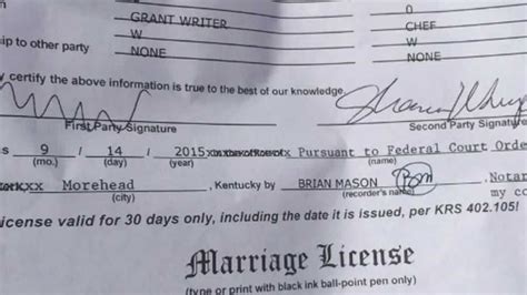 kentucky governor signs off on single marriage license form
