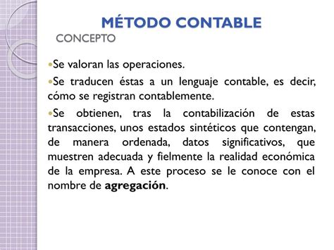 Ppt MÉtodo Contable Concepto Powerpoint Presentation Free Download