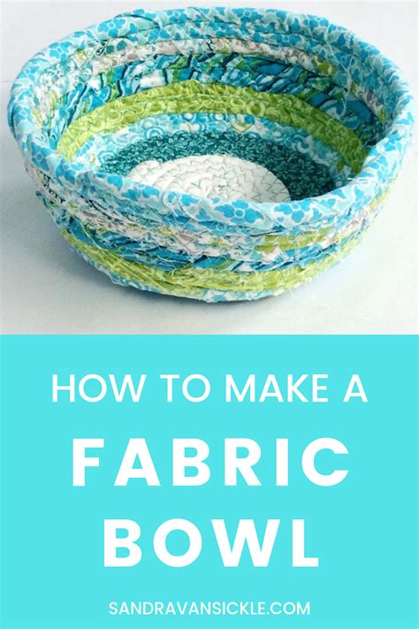 Learn How To Make A Fabric Bowl With This Detailed Video Tutorial The