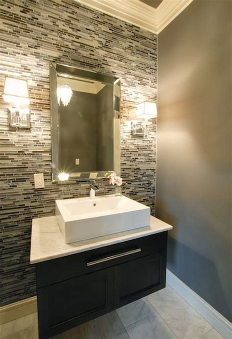 Not only is it a good idea to keep wallpaper out of splashing range, but it can also cut your cost in half. Top 10 Tile Design Ideas for a Modern Bathroom for 2015