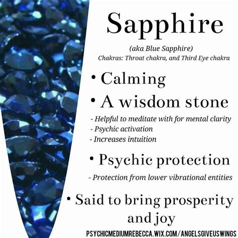 Sapphire Crystal Meaning Crystal Stone Crystal Meanings Crystals