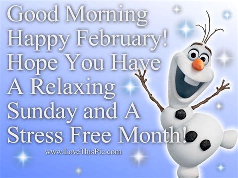 Good Morning February Quotes Months Month Frozen Sunday February