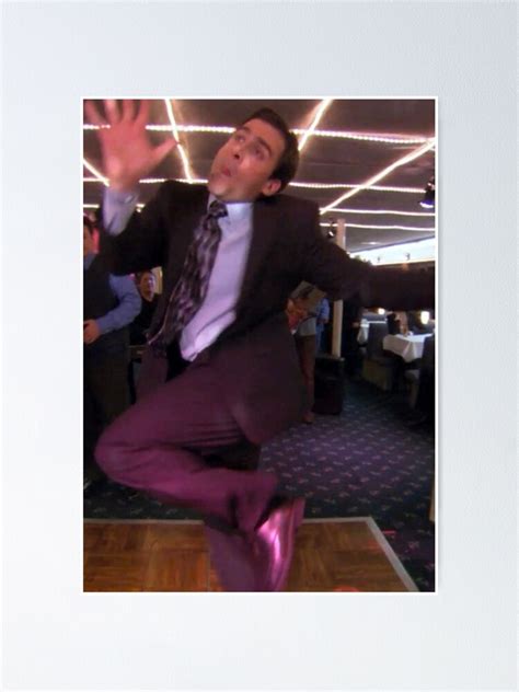 The Office Michael Scott Dancing On The Cruise Poster For Sale By Fandom75 Redbubble